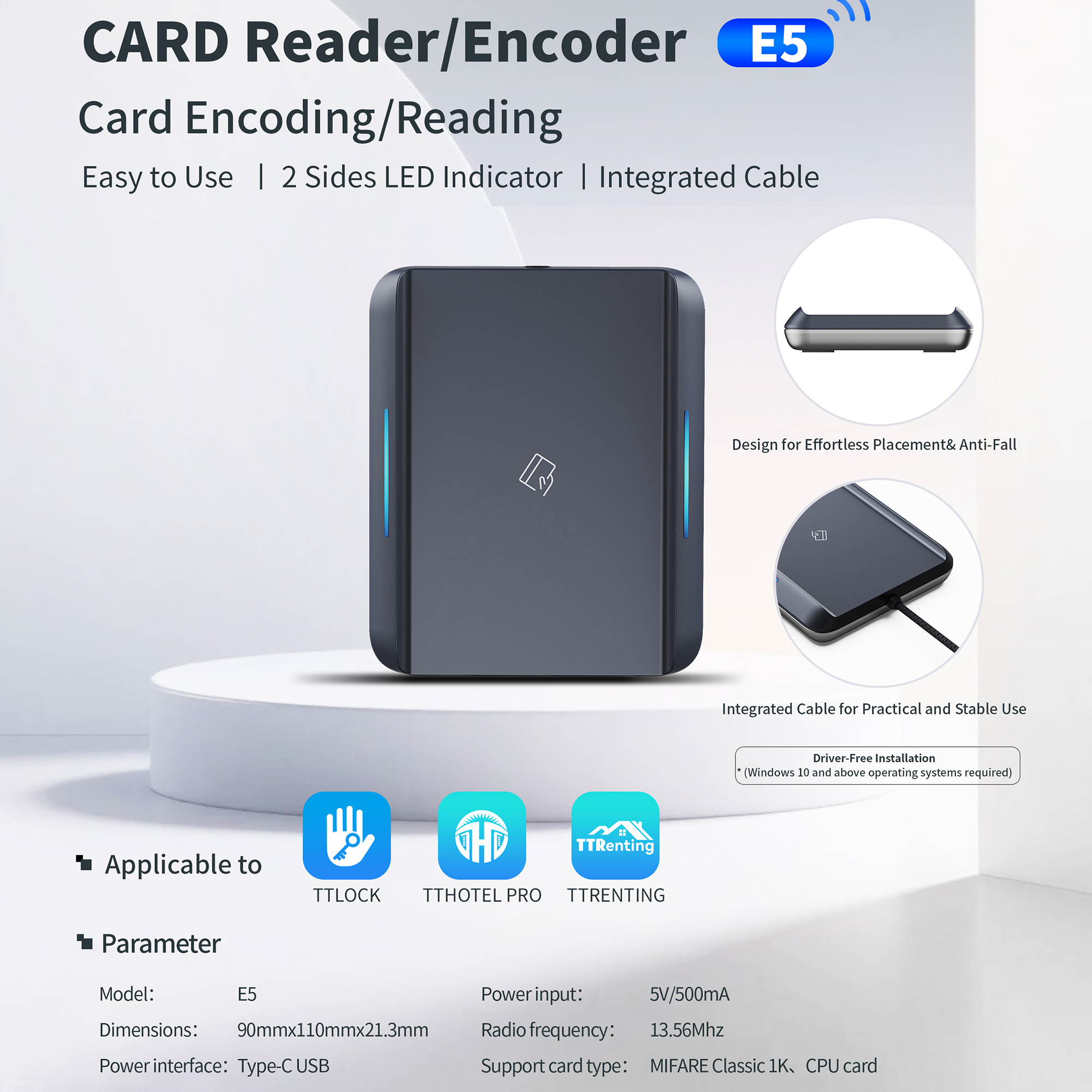 Smart Card Reader - E5SN USB RFID M1 S50 Card