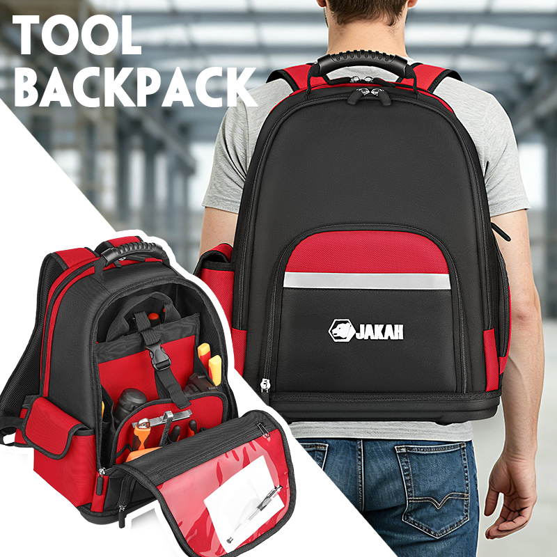 Office Tech Bag - Jakah Laptop Backpack Tool Bag, Tradesman