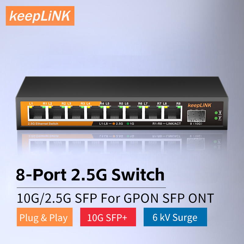 KeepLiNK 8-Port 2.5Gbps Ethern - Ethernet Switch 8 Port 评论和价格