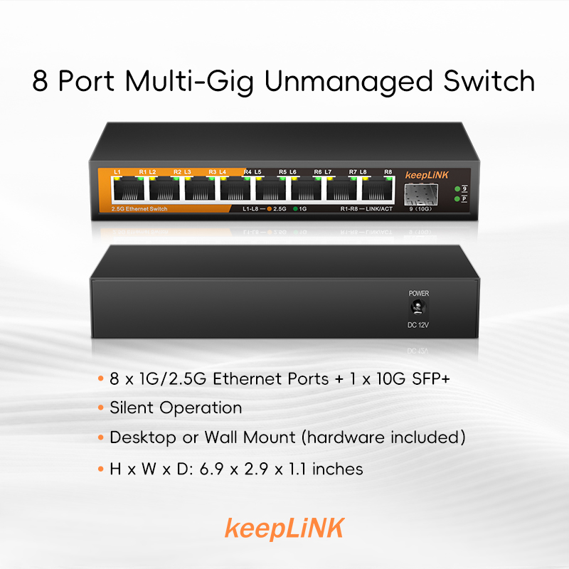 KeepLiNK 8-Port 2.5Gbps Ethern - Ethernet Switch 8 Port 评论和价格