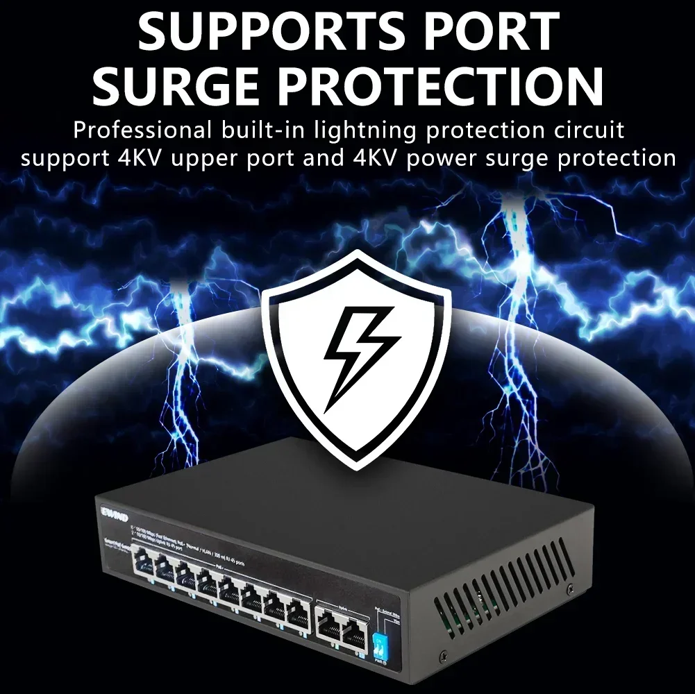 NEW 4/8 Ports Unmanage POE Eth - Ethernet Switch 8 Port 评论和价格