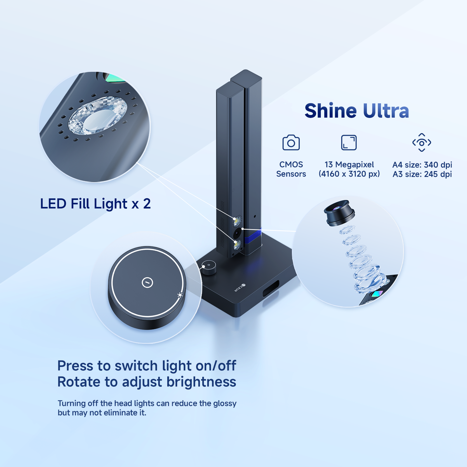 CZUR Shine Ultra Portable 13MP - Office Work Tech 评论和价格