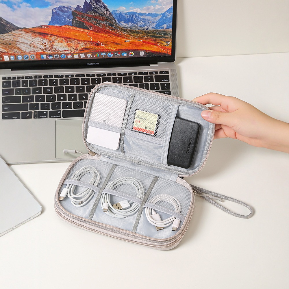 Travel Data Cable Storage Bag, - Office Tech Bag 评论和价格