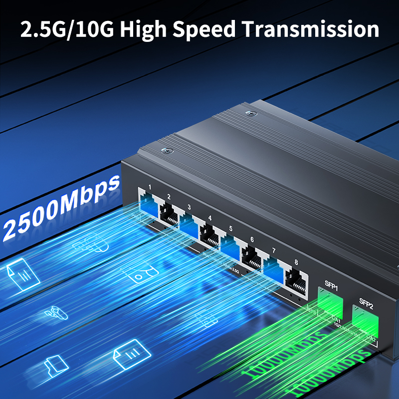 HORACO 2.5G Network Switch 8 P - Ethernet Switch 8 Port 评论和价格