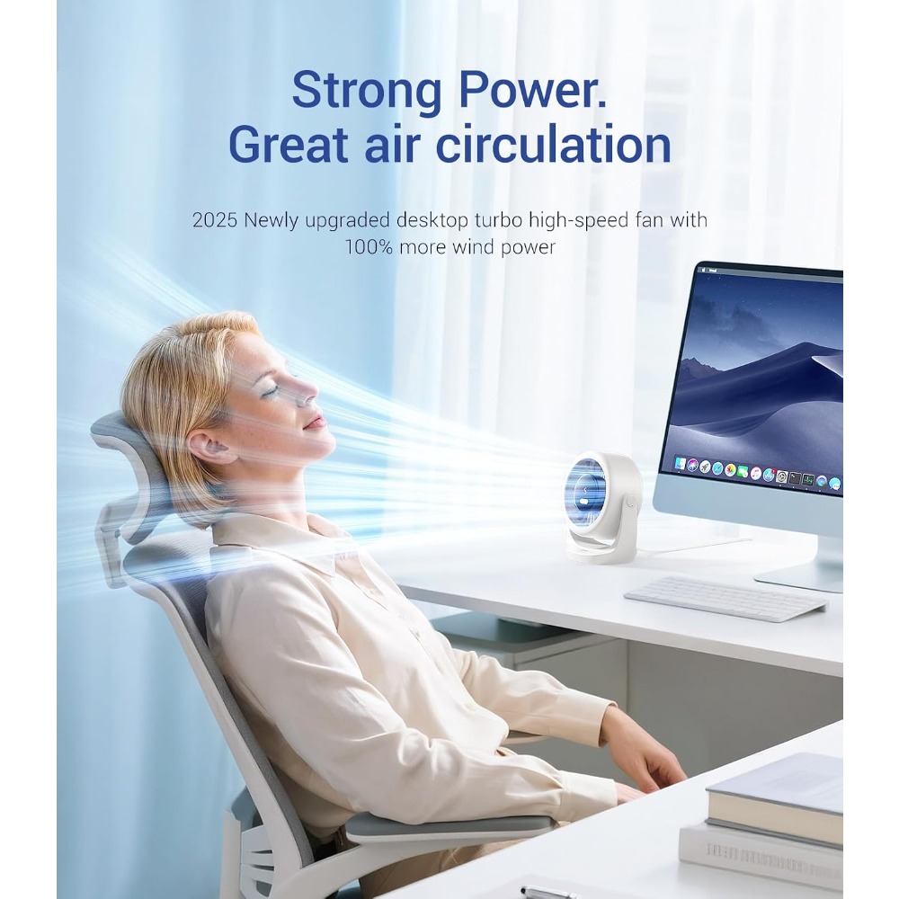 USB Desk Turbo Fan, Ultra-Quie - Office Productivity Tech 评论和价格