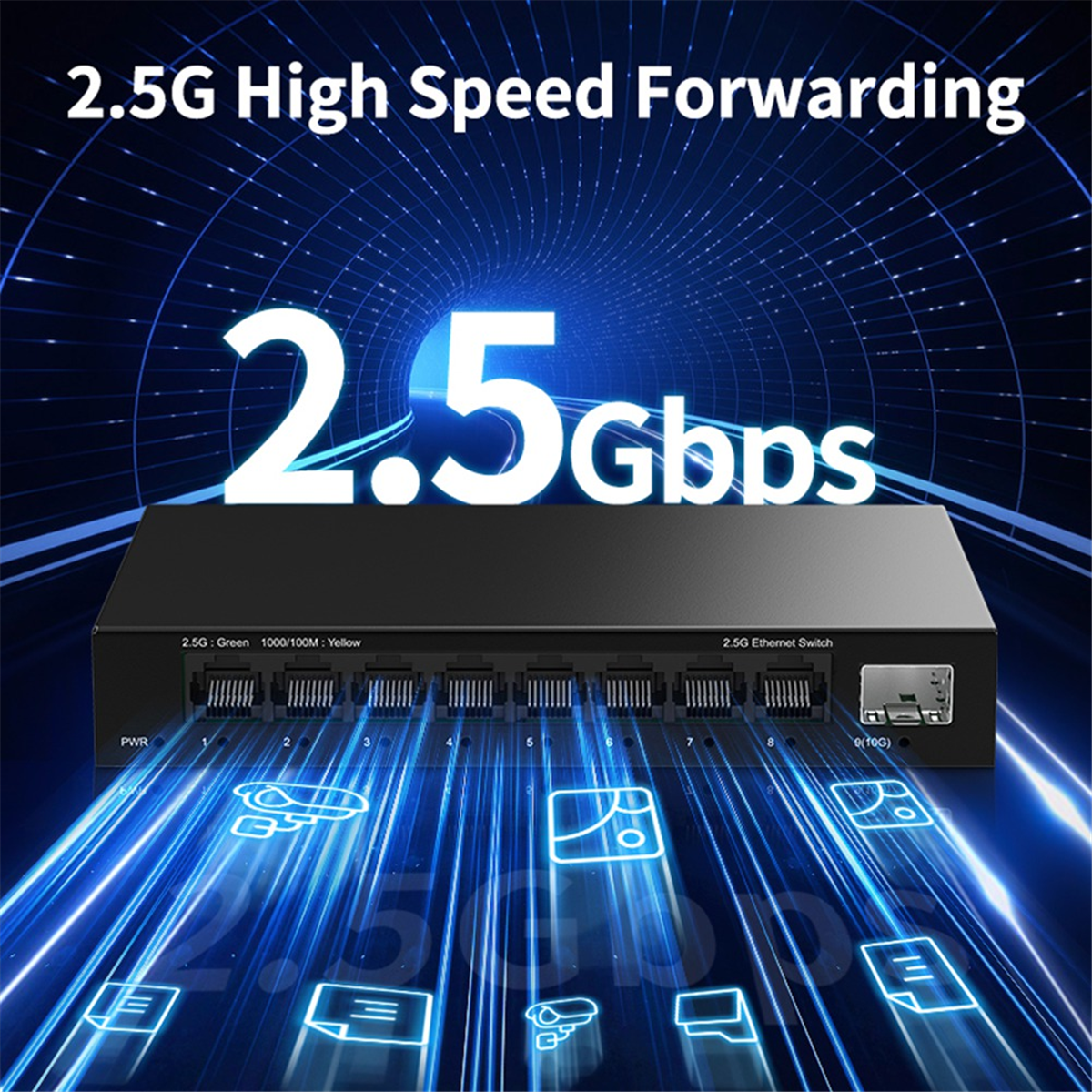 MARQ 2.5Gb 8 Port Network Swit - Ethernet Switch 8 Port 评论和价格